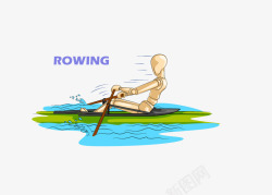 赛艇矢量rowing矢量图高清图片