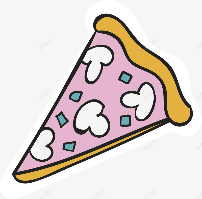 卡通披萨食物png免抠素材_88icon https://88icon.com 儿童 卡通贴纸 可爱 披萨 矢量图案 食物