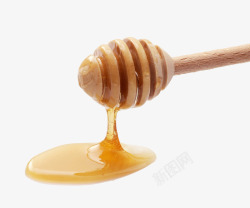 蜂蜜棒和蜂蜜素材