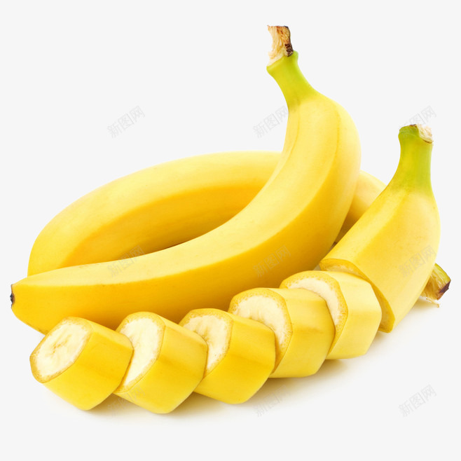 新鲜香蕉png免抠素材_88icon https://88icon.com 香蕉 香蕉块 黄色水果