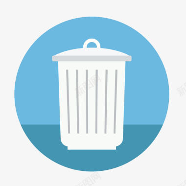 垃圾桶酒店清扫服务垃圾桶标矢量图图标图标