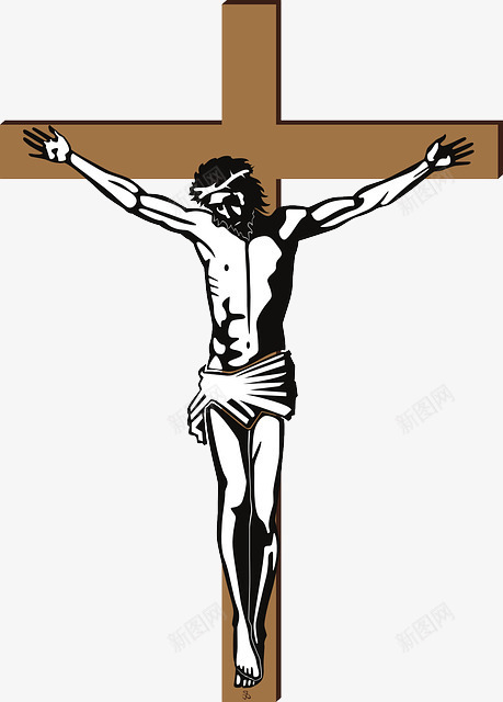 耶稣png免抠素材_88icon https://88icon.com 上帝耶稣耶和华 十字架 木头 男人 耶稣像
