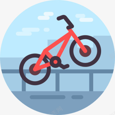 自行车循环图标图标