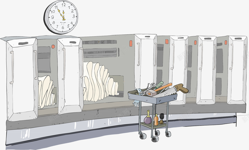 服务器矢量图eps免抠素材_88icon https://88icon.com 服务器 维修 矢量图