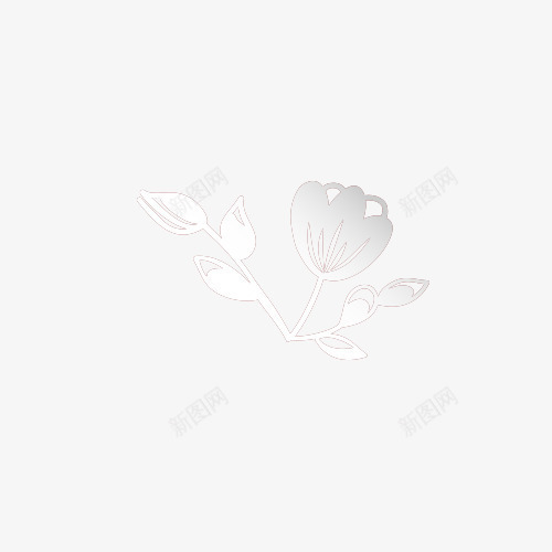 花朵png免抠素材_88icon https://88icon.com 立体 纸雕 镂空