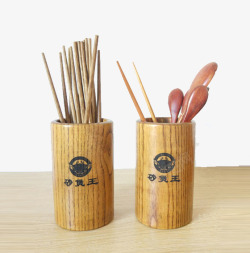 木头筷子木头筷子筒高清图片
