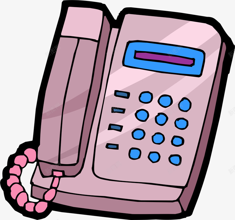 粉色电话png免抠素材_88icon https://88icon.com 卡通 粉色 精选商品 精选商品品质保证 精选商品超值换购 话机
