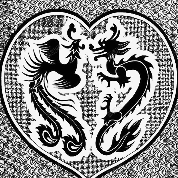 龙凤呈祥png免抠素材_88icon https://88icon.com 凤纹 祥龙图案 花纹 镂空图案 龙凤呈祥 龙凤呈祥花纹 龙纹