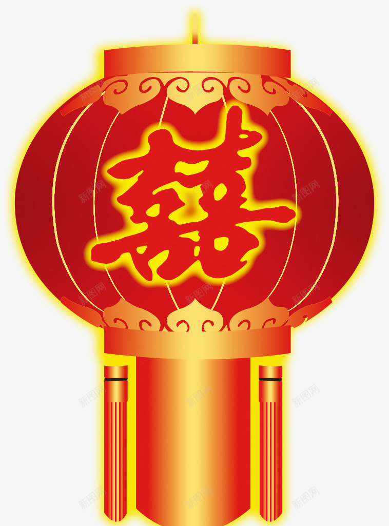 迎新春贺新年新年元素png免抠素材_88icon https://88icon.com 喜字 新年元素 灯笼 贺新年 迎新春