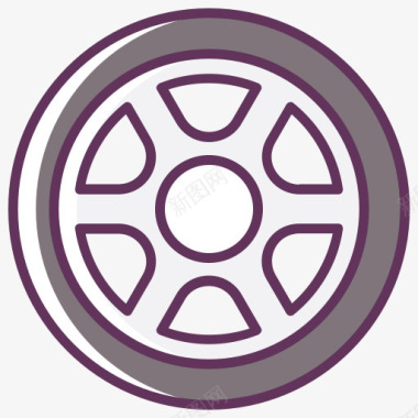 汽车车比赛服务轮胎工具轮汽车服图标图标