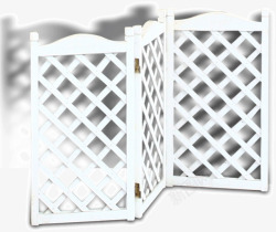 白色精美栅栏围栏镂空屏风素材