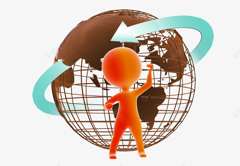 有质感的3D镂空地球元素png免抠素材_88icon https://88icon.com 3D 元素 卡通地球村 地球 模型 质感 镂空