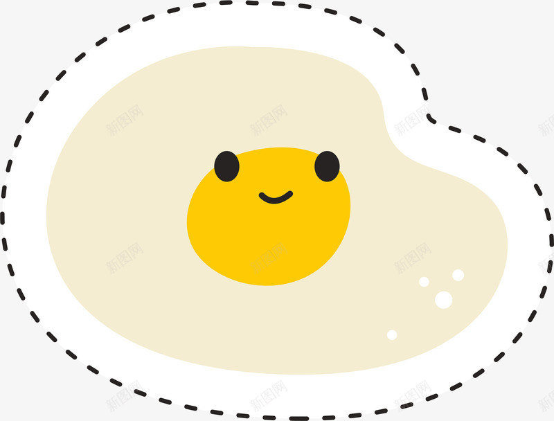 卡通鸡蛋煎蛋png免抠素材_88icon https://88icon.com 儿童贴纸 卡通 可爱 煎蛋 矢量标签 蛋白 鸡蛋