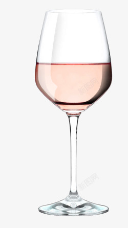 浅粉色清新酒杯装饰图案素材