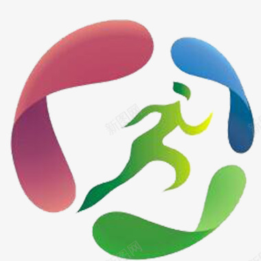 马拉松logo冲刺比赛图标图标