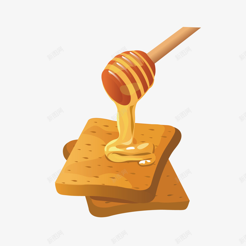 蜂蜜面包png免抠素材_88icon https://88icon.com 美味 美食 美食节 蜂蜜 面包