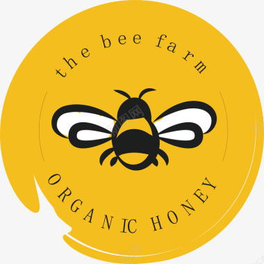 养生百合蜂蜜logo矢量图图标图标