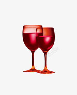 红色红酒杯装饰图案素材