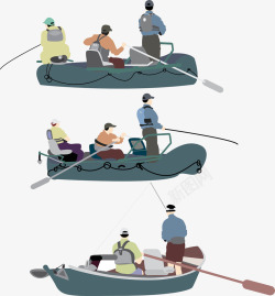 水上运动海报皮划艇钓鱼高清图片