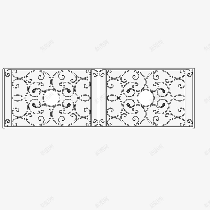 铁质线条铁艺围栏镂空png免抠素材_88icon https://88icon.com 围栏 线条 铁艺 铁艺围栏 铁质 镂空