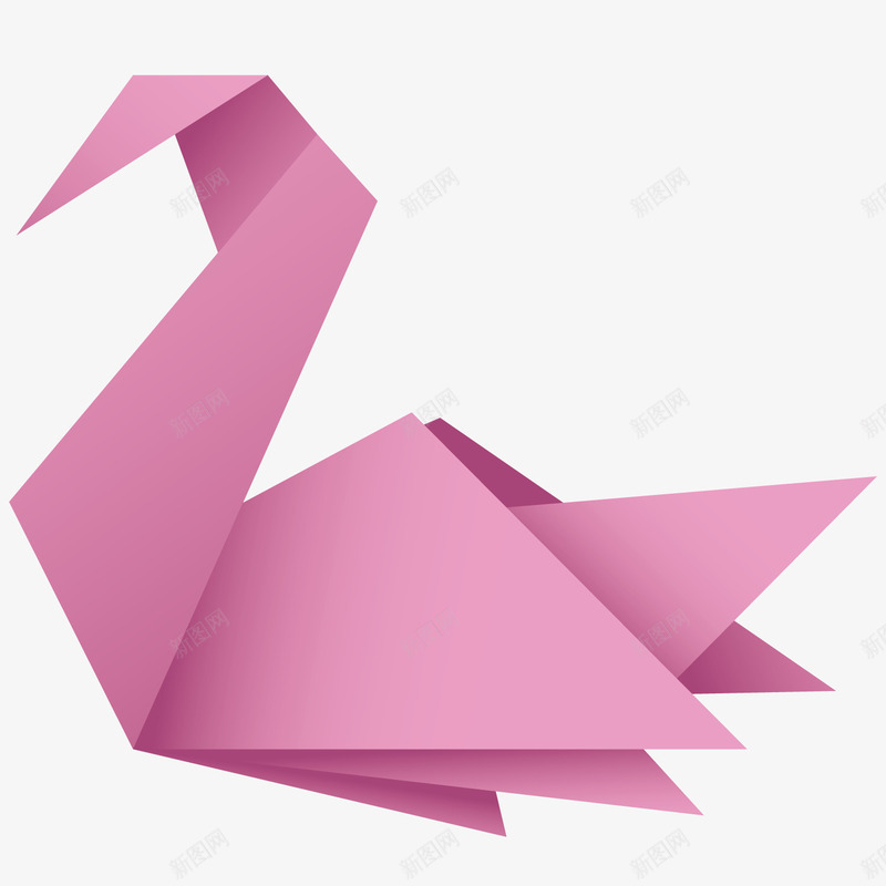 折纸天鹅png免抠素材_88icon https://88icon.com lowpoly 天鹅 折纸