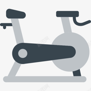 健身体育固定自行车图标图标