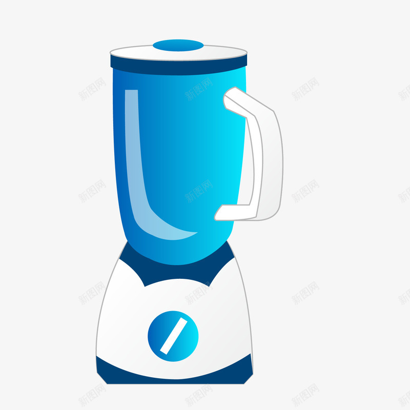 蓝色榨汁机png免抠素材_88icon https://88icon.com 商品 榨汁机 电器 蓝色