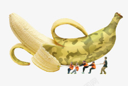 创意迷彩香蕉素材