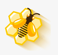 黄色蜜蜂蜂蜜素材