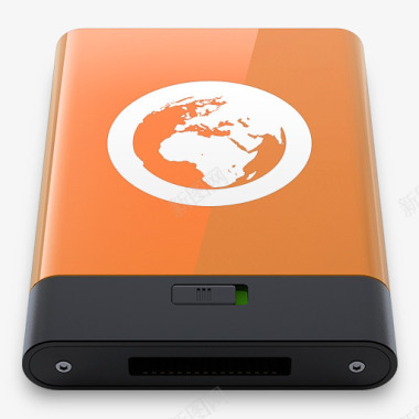 橙色橙色服务器W图标图标