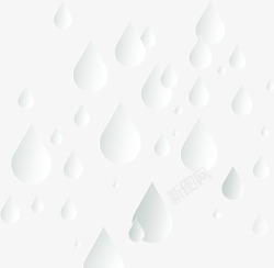 剪纸雨滴雨滴高清图片