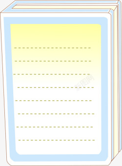 书本纸条标签素材