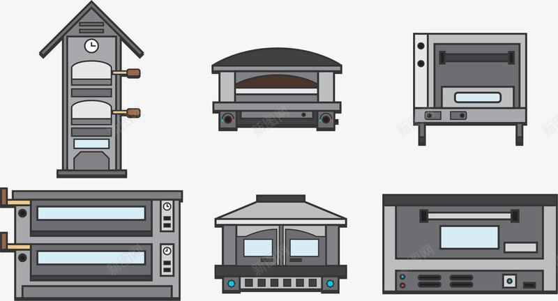 厨房烤箱矢量图eps免抠素材_88icon https://88icon.com 中央 中央厨房 做饭 厨房 家居 家庭厨房 烤箱 矢量图