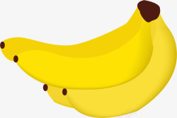 手绘香蕉水果素材