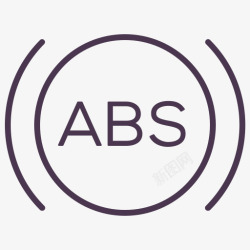 ABS报警制动器服务标志信号警素材
