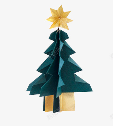 圣诞树纸质质感元素png免抠素材_88icon https://88icon.com 圣诞元素 有意思的圣诞树 立体折纸效果圣诞树 立着的圣诞树