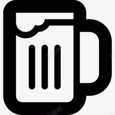 啤酒音乐节啤酒杯图标图标
