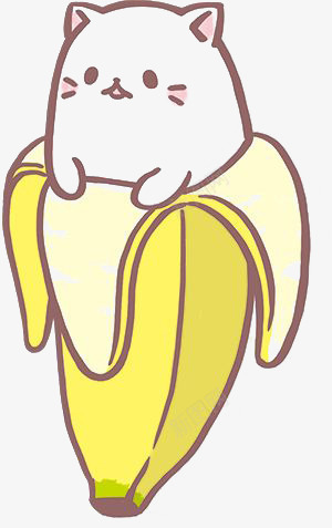 创意香蕉猫咪png免抠素材_88icon https://88icon.com 动物 卡通 可爱 大香蕉大 搞笑香蕉 水果 猫咪 香蕉