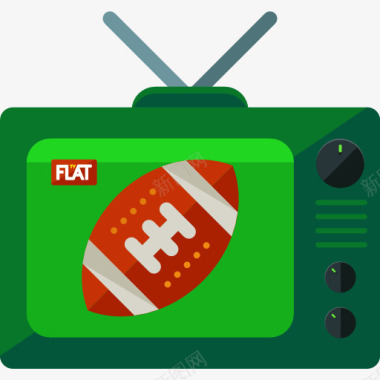 运动足球电视图标图标