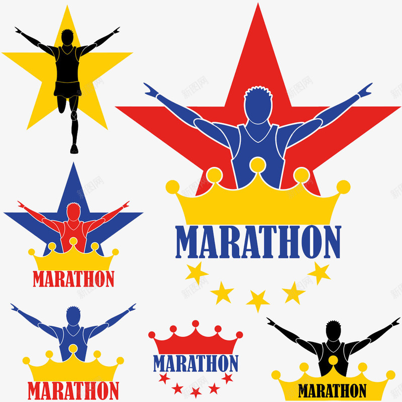 马拉松标志png免抠素材_88icon https://88icon.com 标志设计 比赛 赛跑 选手 马拉松 马拉松logo