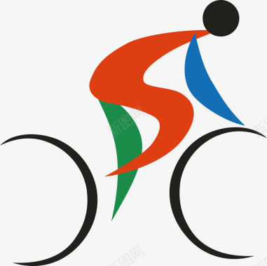 自行车体育自行车矢量图图标图标
