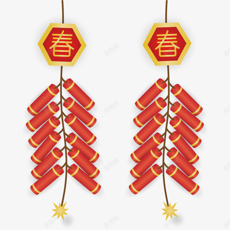 春节喜庆鞭炮png免抠素材_88icon https://88icon.com 喜庆 新年 新春 春节 鞭炮