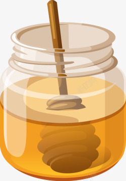 卡通精美蜂蜜罐子素材