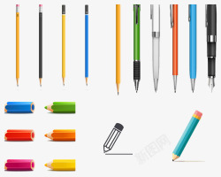 彩色铅笔文具素材