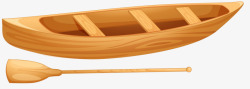 小船和船桨素材