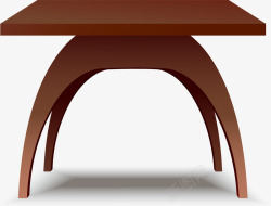 简约棕色桌子素材