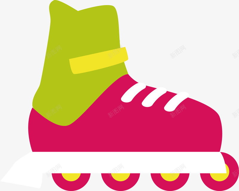 轮滑鞋红色矢量图ai免抠素材_88icon https://88icon.com 体育 创意 卡通 手绘 红色 设计 轮滑鞋 运动 矢量图