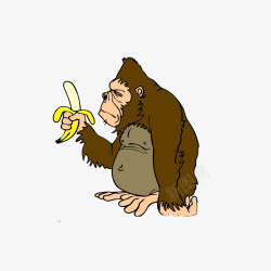 棕色猩猩金刚猩猩高清图片
