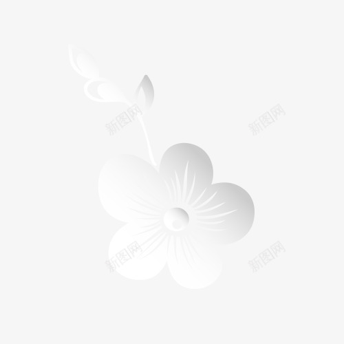 花朵png免抠素材_88icon https://88icon.com 立体 纸雕 镂空