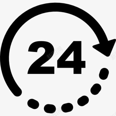 24节气背景24小时服务图标图标